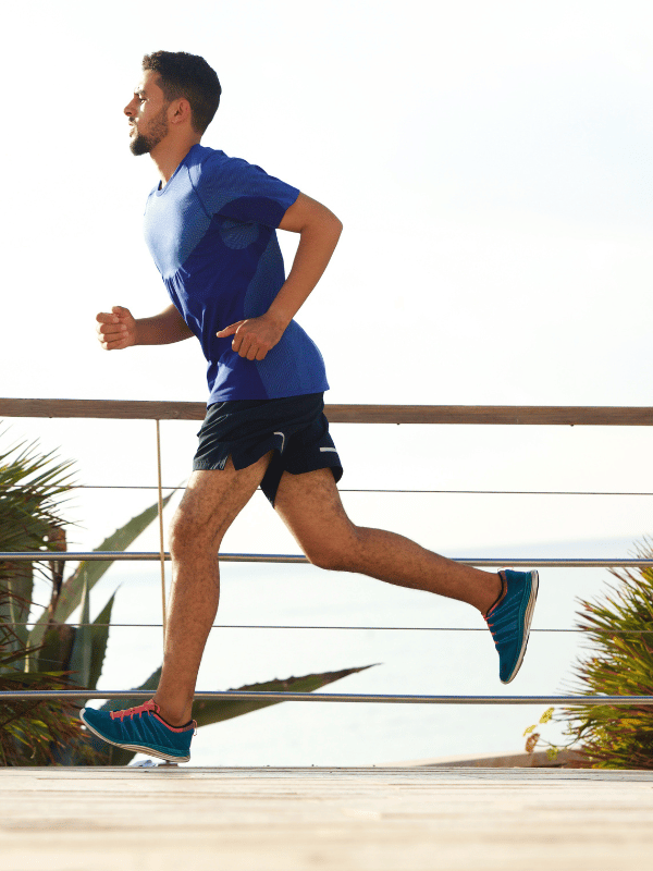 Running shorts tend to be shorter than most other athletic shorts, and are designed to be as unobtrusive as possible to avoid impairing the runner's stride.