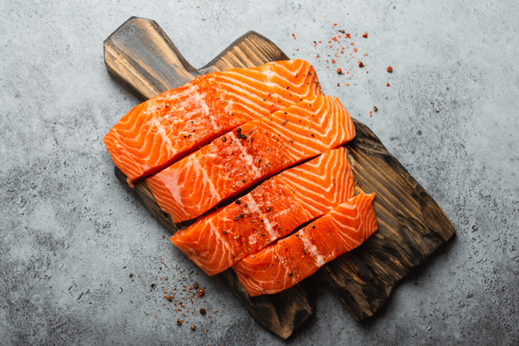 Salmon is great for runners because it is high in protein and omega-3 fatty acids.