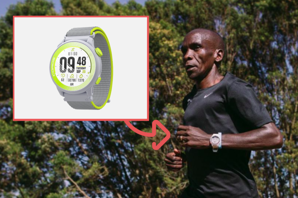 Eliud Kipchoge's tracker of choice is the Coros Pace 2 watch.