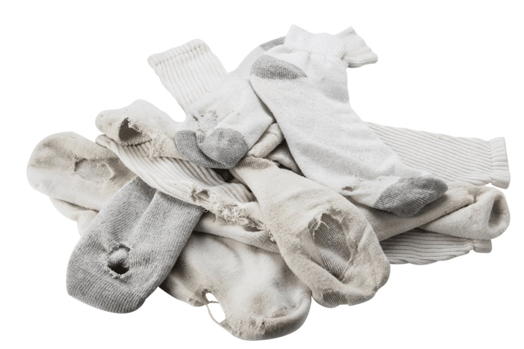 It's time to replace your running socks when they are stretched out, have holes or persistent odors, or regularly leave you with blisters.